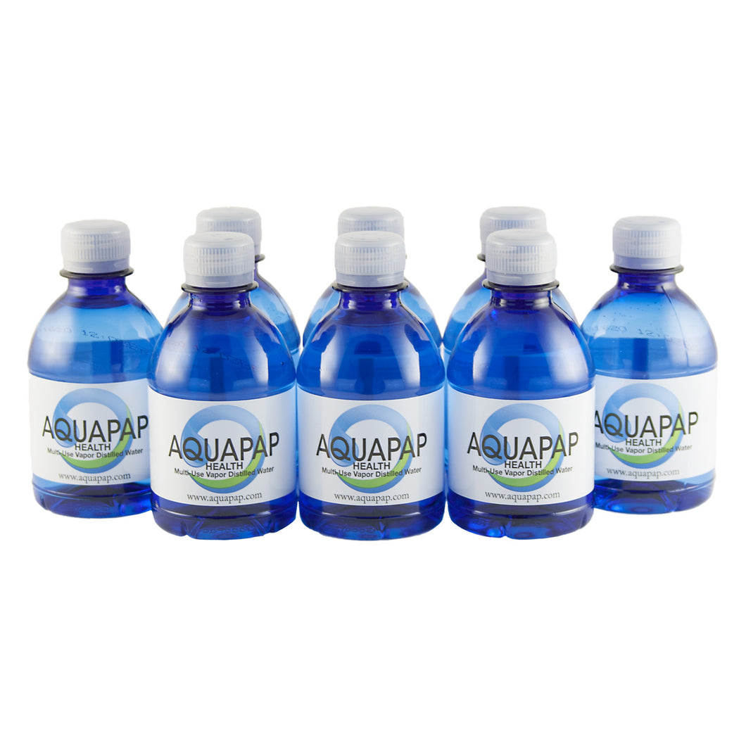 AQUAPAP CPAP Vapor Distilled Water 8-Pack (8 oz.) FREE SHIPPING