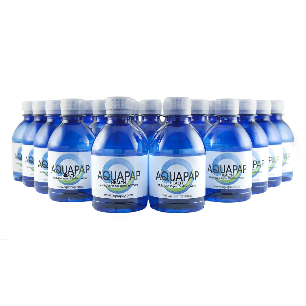 AQUAPAP CPAP Vapor Distilled Water 24-Pack (8 oz.) FREE SHIPPING