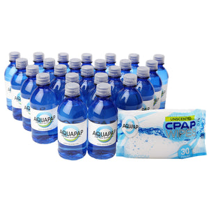 24-Pack Water (12 oz) & Wipes Combo**FREE SHIPPING **
